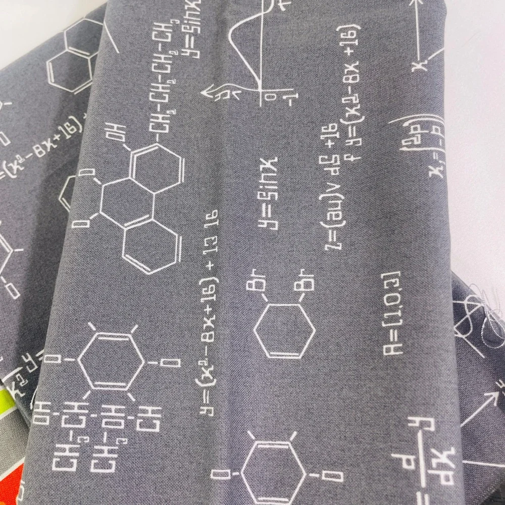Robert Kaufman Quilt Kit Fabric Bundle 5.25 yds Science Chemistry Biology DNA